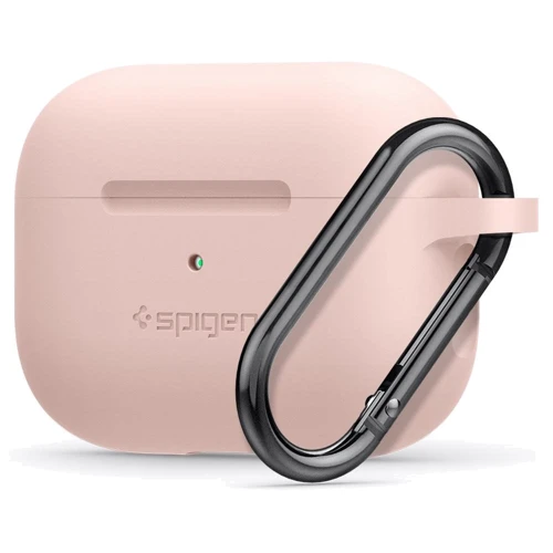 Чехол для наушников Spigen Silicone Fit with Belt Pink (ASD00535) for Apple AirPods Pro