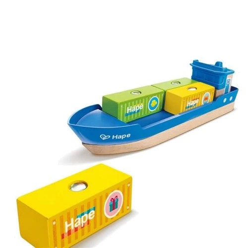 Набор для железной дороги Hape Корабль с краном (E3792): Производитель HAPE