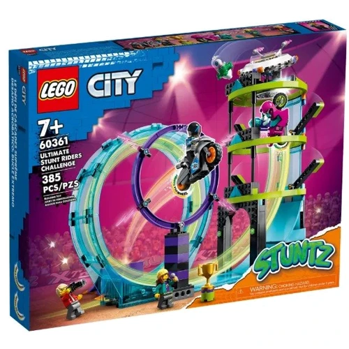 Конструктор LEGO City Stuntz Невероятная задача для каскадеров 385 деталей (60361)
