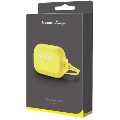 Чохол для навушників Baseus Let's Go Jelly Lanyard Case Yellow (WIAPPOD-D0Y) for Apple AirPods Pro фото 9