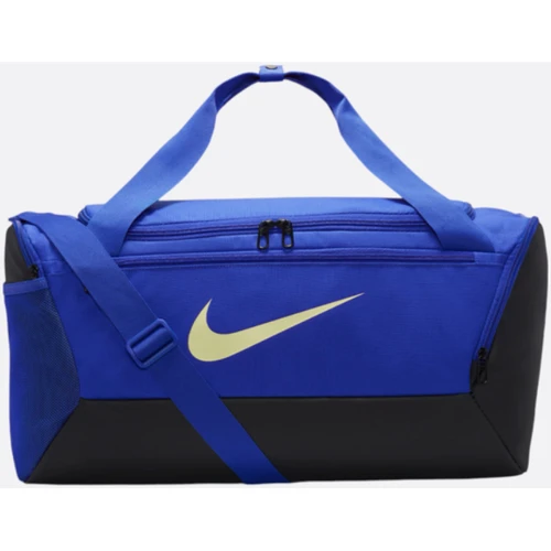 Сумка Nike Nk Brsla S Duff 9.5 41L черно-синяя Уни 51x28х28 см (DM3976-405)