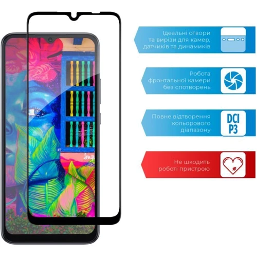 Аксессуар для смартфона ACCLAB Tempered Glass Full Glue Black for Xiaomi Redmi 10A фото 5