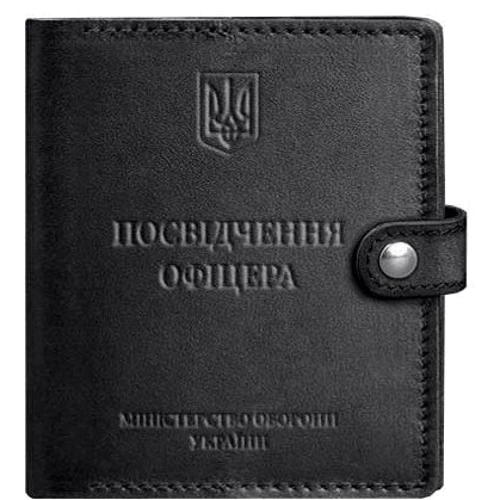 Обложка для удостоверения офицера BlankNote 11 черная (BN-OP-11-g)