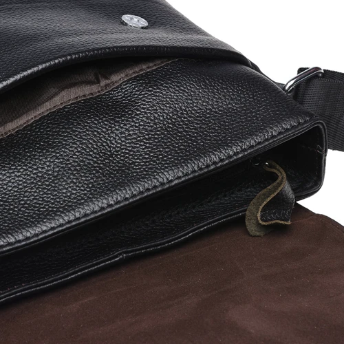 Мужская сумка планшет Keizer черная (K17012-black): Тип ручки Без ручки, Плечевой ремень