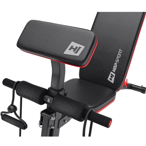 Скамья для жима и пресса Hop-Sport STRONG Набор 146 кг со скамейкой HS-1035 и стойками 1005L фото 7