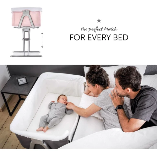 Приставная кроватка Hauck Face to Me Pink 60852-4