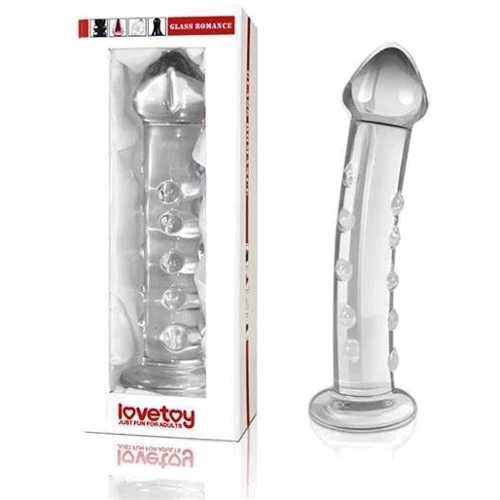 Фаллоимитатор LoveToy Glass Romance 7.5" Clear