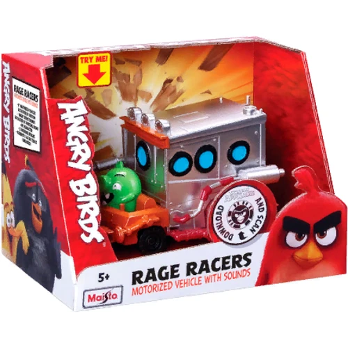 Машинка моторизована MAISTO з гонщиком Angry Birds (Зелений порося) (82502-1): Комплектація одна модель