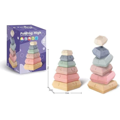 Игрушка развивающая A-Toys Пирамидка текстурная 6 деталей 1094