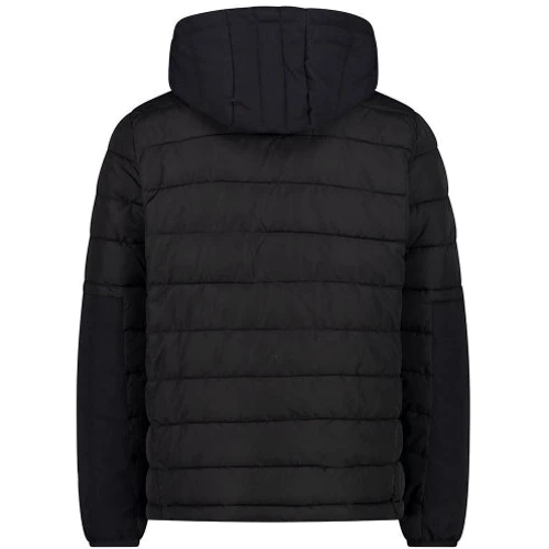 Куртка CMP Man Jacket Fix Hood Nero 31K2737-U901 54 черная демисезонная с капюшоном: Тип застежки На молнии