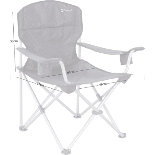 Стул раскладной Outwell Catamarca XL Forest Green (470391): Материал каркаса сталь