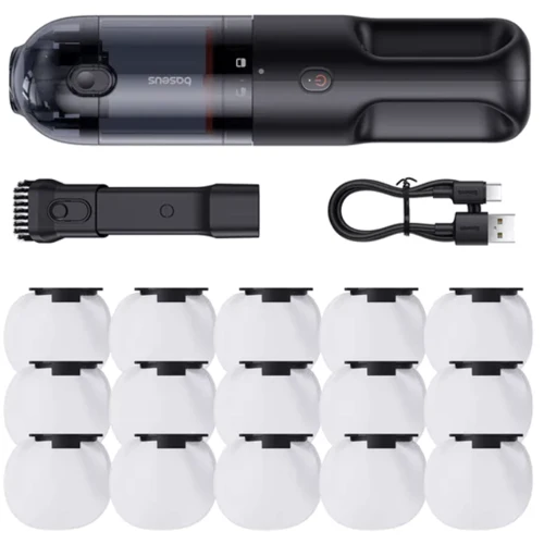 Автомобильный пылесос Baseus AP01 Handy Vacuum Cleaner Black (5000pa) (C30450100111-00) фото 6