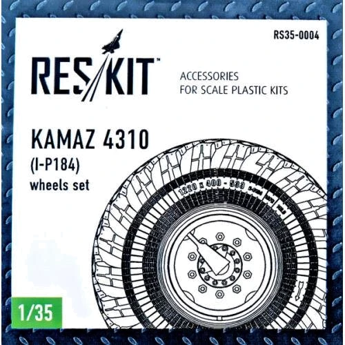 Набір ResKit Смоляні колеса до вантажівки КамАЗ-4310 (І-П184) (RS35-0004)