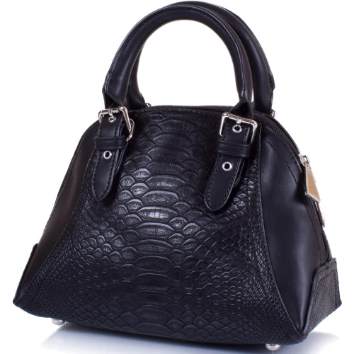 Жіноча сумка-купол Amelie Galanti чорна (A1411046-black): Застібка Блискавка