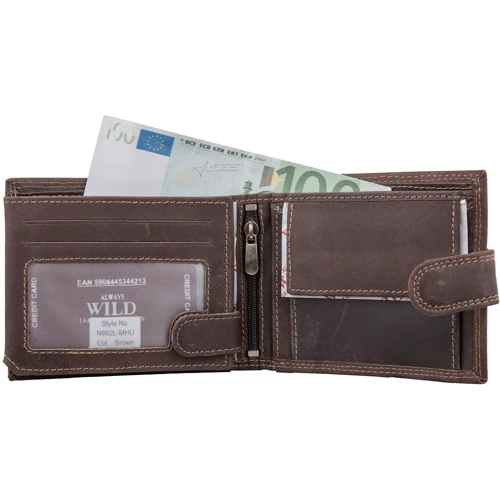 Чоловіче портмоне Always Wild коричневе (DNKN992L-MHU-brown-1): Тип Портмоне