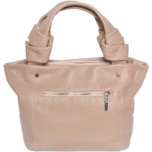 Женская сумка-мешок ARTiS Bags бежевая (1726140): Тип ручки С двумя ручками, Со съемным ремнем, Плечевой ремень, Короткая ручка