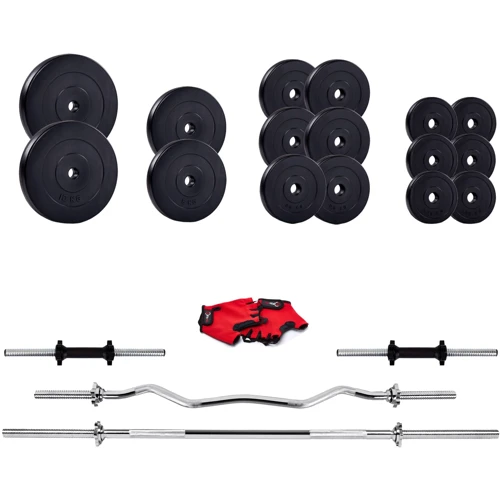 Штанга Iron Body наборная c гантелями 72.5 кг IB-8799