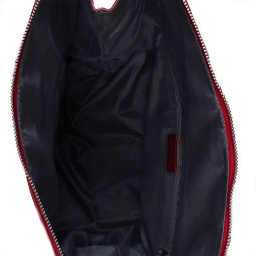 Женская сумка тоут Laskara красная (LK10200-red): Фактура Матовая, Гладкая