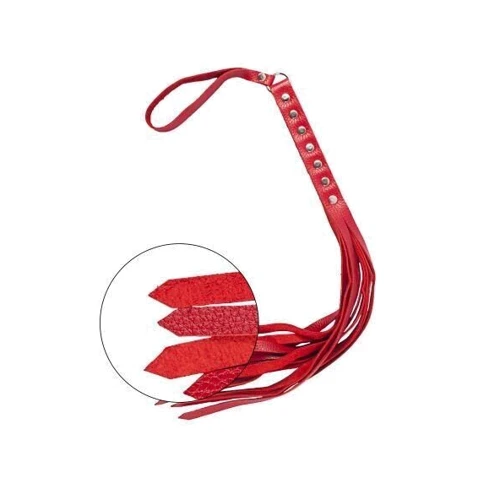 Флогер S&M Fancy Leather Floger Red
