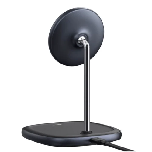 Зарядний пристрій Baseus Wireless Charger Stand MagSafe Swan Black (WXSW-01) for iPhone 16 I 15 I 14 I 13 I 12 series: Кількість USB-портів немає