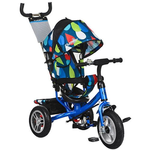 Триколісний велосипед Turbo Trike M 3113-5A-D Синій в краплі