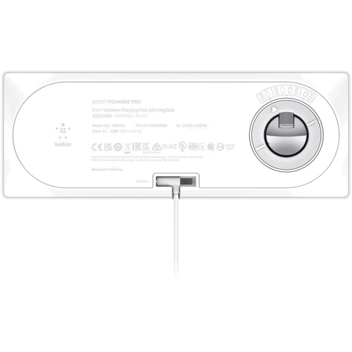 Зарядное устройство Belkin Wireless Charger Base Station White (WIZ016VFWH) for iPhone 16 I 15 I 14 I 13 I 12 series, Apple Watch and Apple AirPods фото 5