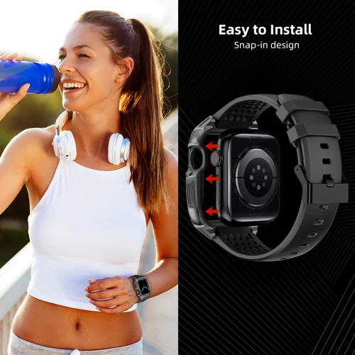 Аксессуар для Watch Rubber TPU with Metal Case Grey (FLS181110) for Apple Watch 44/45/49mm Ultra фото 11