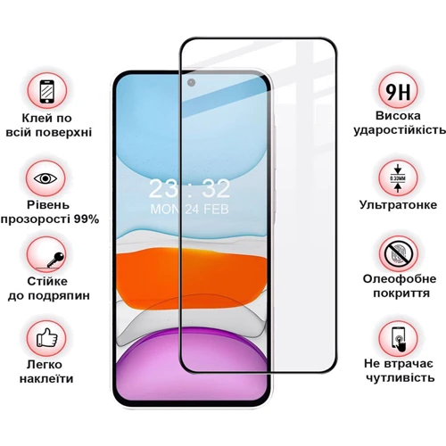 BeCover Tempered Glass Black for Samsung A566 Galaxy A56 5G (712887)