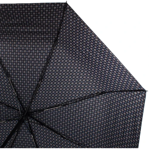 Зонт мужской автомат Happy Rain черный (U43668-3): Фасон Складной