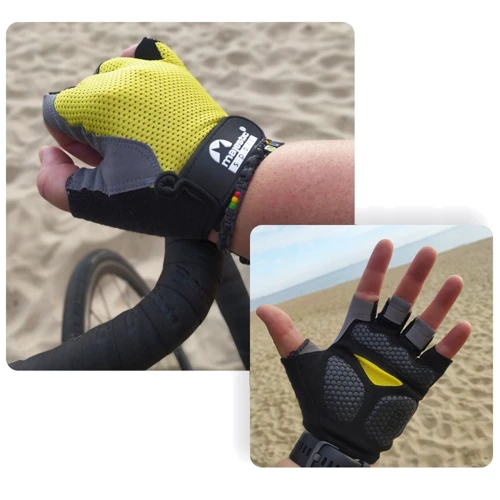 Велорукавичка Majestic Sport без пальців M-CG-GB-XL (XL) Black/Yellow: Матеріал Синтетический