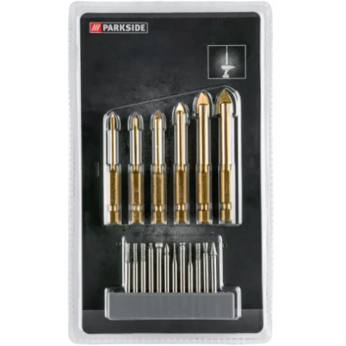 Набор сверл для работы со стеклом Parkside PGD 18 A1 (18 шт)