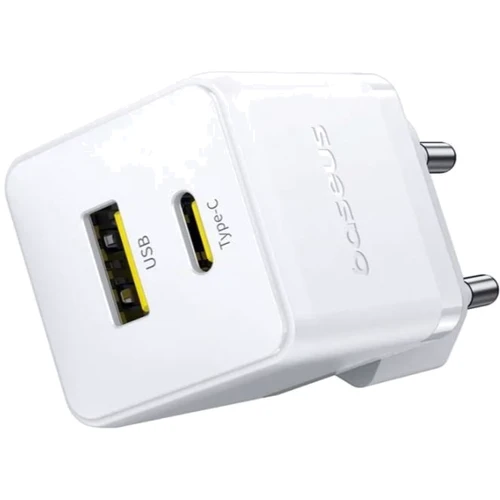 Зарядное устройство Baseus Wall Charger Palm USB-C+USB 30W White (P1011160A213-00): Сила тока 2.4А и более