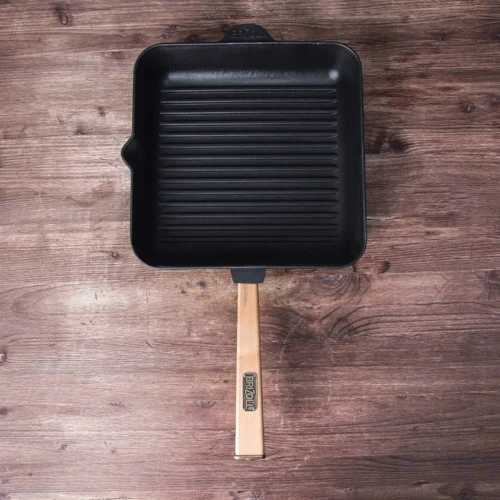 Чавунна сковорода гриль Brizoll Optima 280х280х50 мм (O282850G-P)