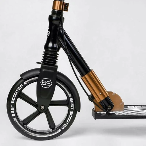 Самокат алюминиевый Best Scooter золотистый (14268): Тип колес литые