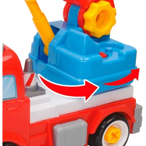 Конструктор Пожарная машина с дорожными знаками, BeBeLino