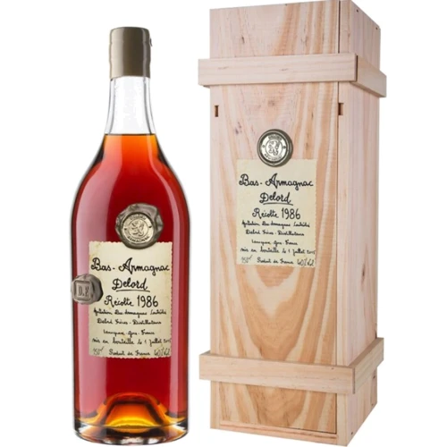 Арманьяк Delord Bas-Armagnac 1986 gift box 40 % 0.7 л (WHS3324113719862)
