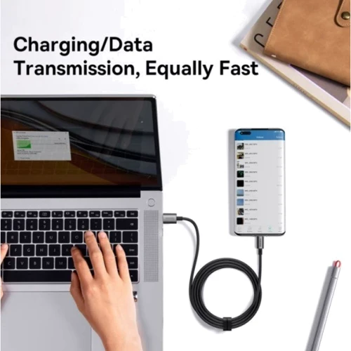 Кабель Baseus USB Cable to USB-C Superior Series Fast Charging Data 100W 1.5m Black (P10320102114-01): Тип USB Cable - USB-C