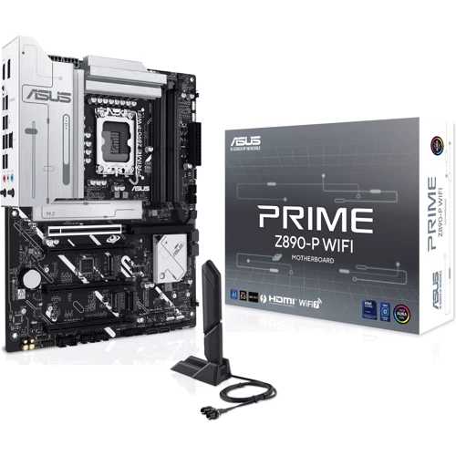 ASUS PRIME Z890-P WIFI UA: Дополнительно Адаптер Wi-Fi, Поддержка RAID, Поддержка UEFI, Радиатор на VRM
