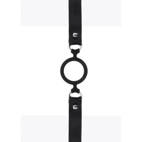 Силиконовый кляп-кольцо Taboom Open Ring Gag (черный)