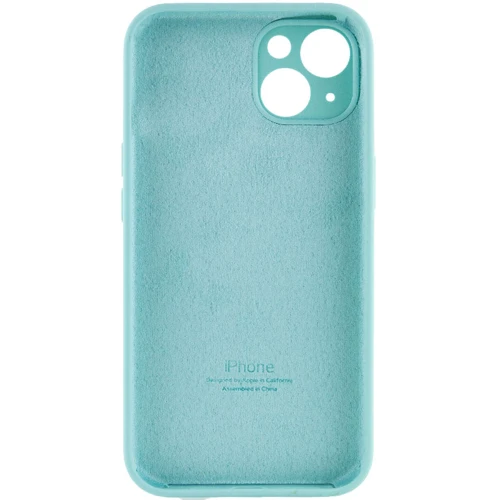 Чехол для iPhone Mobile Case Silicone Case Full Camera Protective Marine Green for iPhone 14: Цвет зеленый