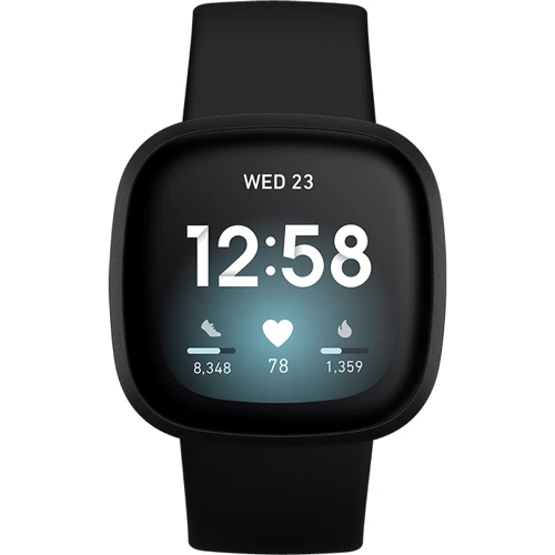 Смарт-годинник Fitbit Versa 3 Black / Black Aluminum: Виробник Fitbit