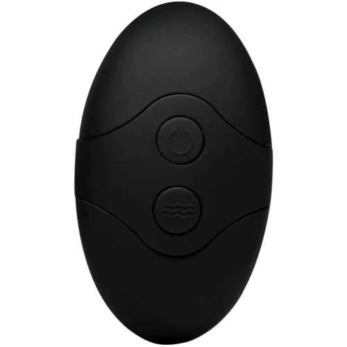 Анальний корок з поштовхами ThumpIt Curved Thumping Anal Plug