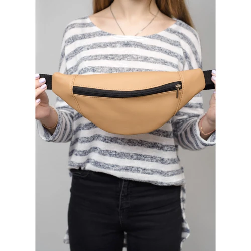 Жіноча поясна сумка Sambag Hoso MSH бежева (82111026): Країна виробник Украина