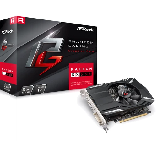 Видеокарта ASRock Radeon RX 550 Phantom Gaming 2GB