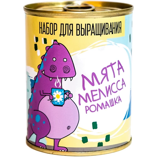 Набор для выращивания Консервы-растение PAPAdesign "Мята, мелисса, ромашки"