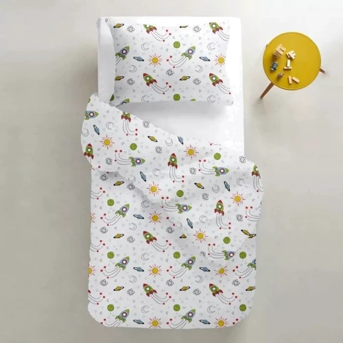 Комплект постельного белья Cosas подростковый Rockets White (4822052045176)