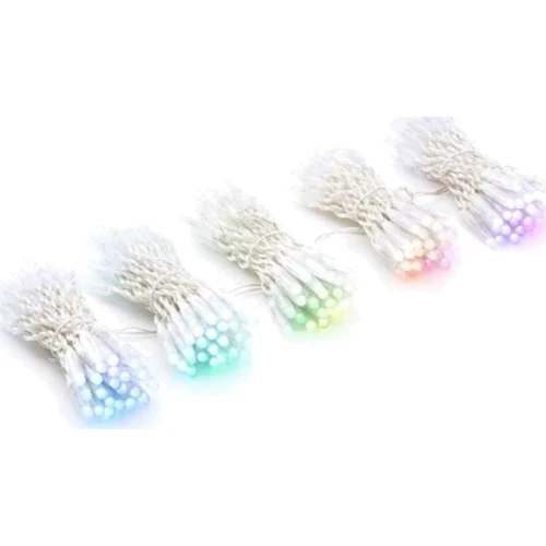 Гирлянда Smart LED Twinkly Pro Curtain RGBW 250 (10 по 25), IP65, AWG22 PVC, прозрачный: Тип Бахрома