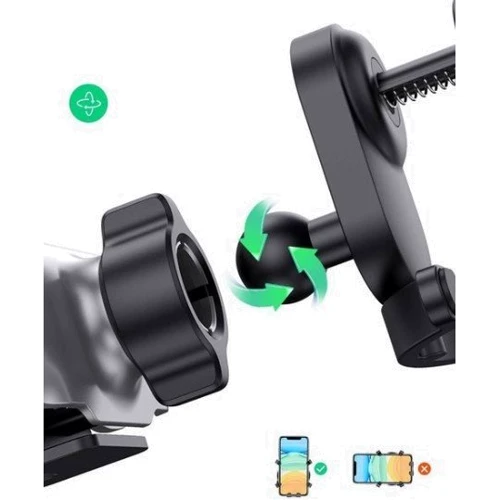 Держатель Ugreen Car Holder Air Vent LP228 Gravity With Clip Black (80871): Совместимость универсальный