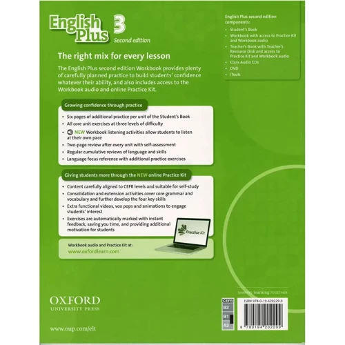 English Plus 2nd Edition 3: Workbook: ISBN 9780194202299