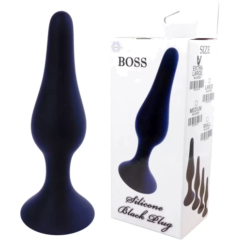 Анальная пробка Silicone Plug Black - Medium (BS6400092)